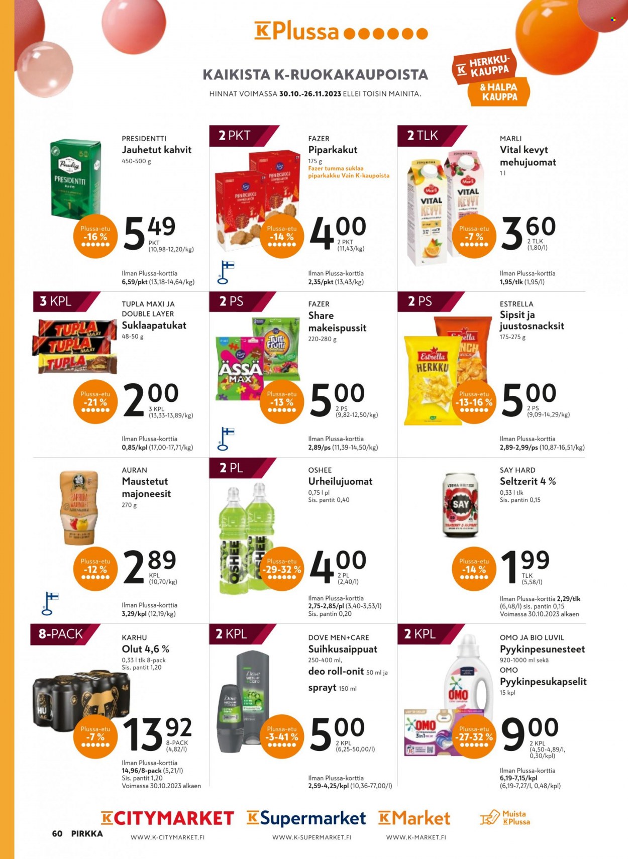 K-market tarjoukset - 01.11.2023 - 28.11.2023. Sivu 60