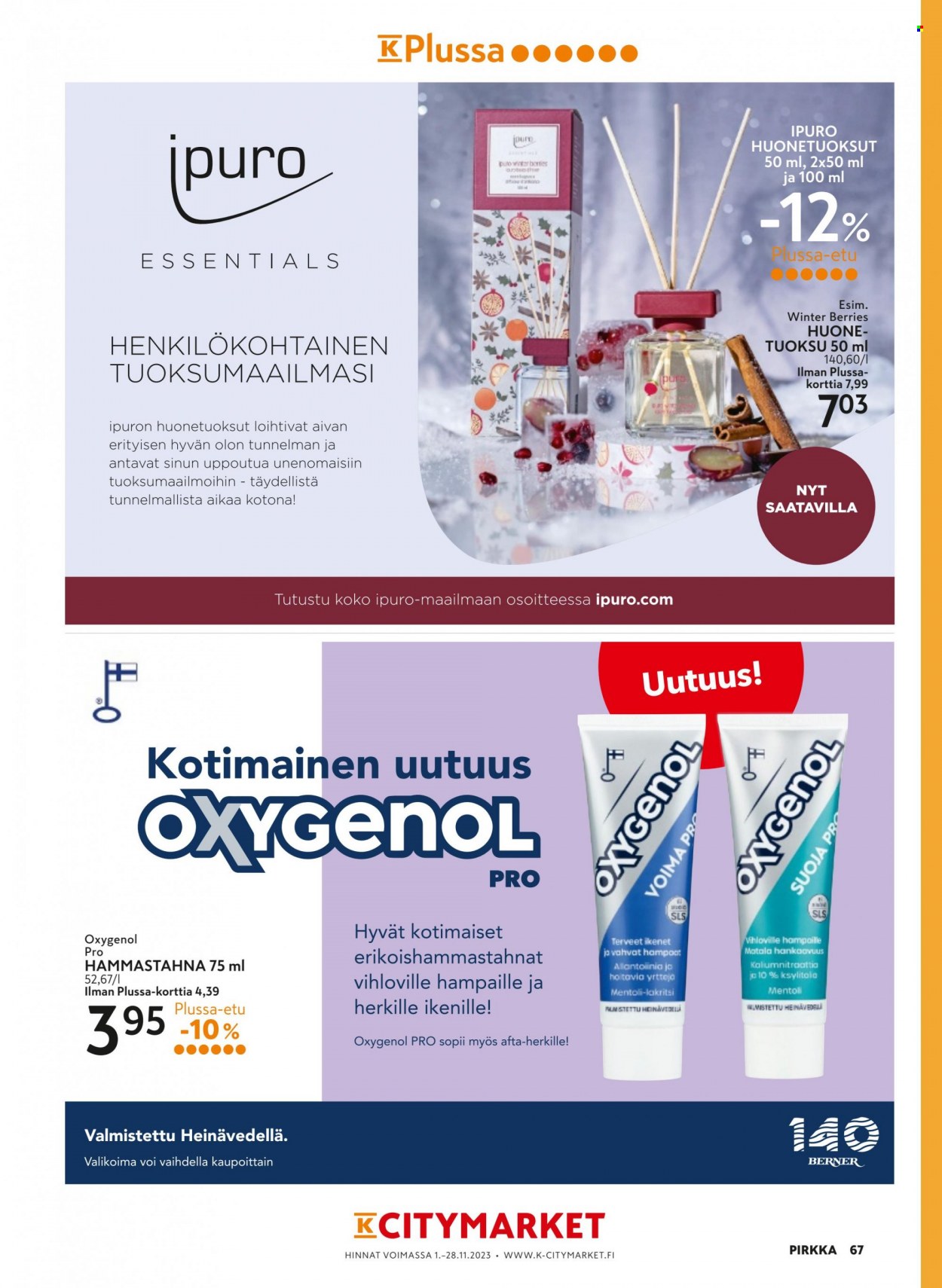 K-market tarjoukset - 01.11.2023 - 28.11.2023. Sivu 67