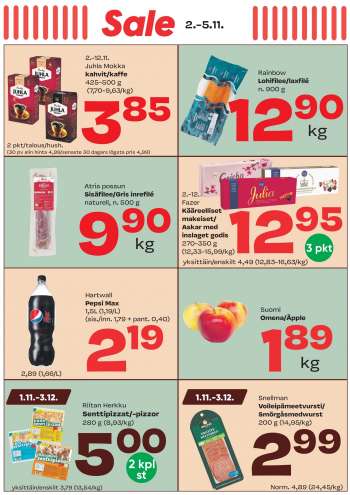 Sale tarjoukset  - 02.11.2023 - 05.11.2023.