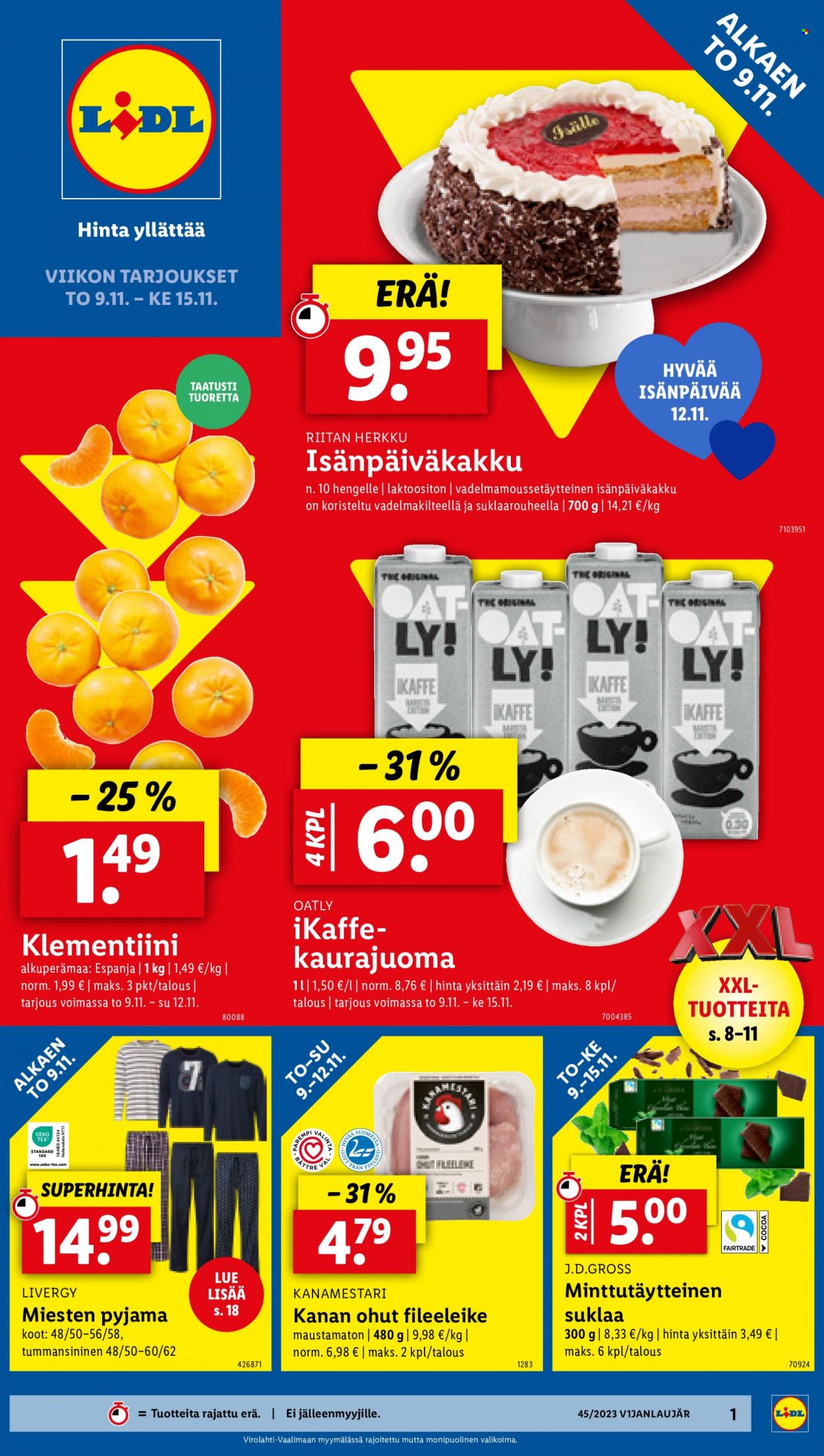 Lidl tarjoukset - 09.11.2023 - 15.11.2023. Sivu 1