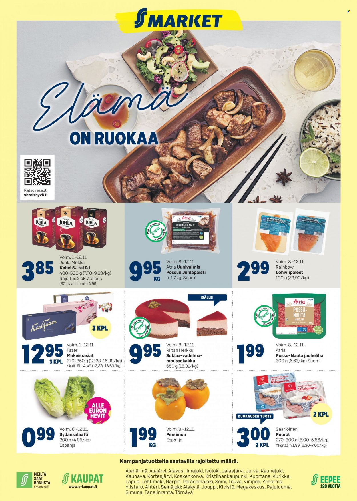 S-market tarjoukset - 08.11.2023 - 12.11.2023. Sivu 1