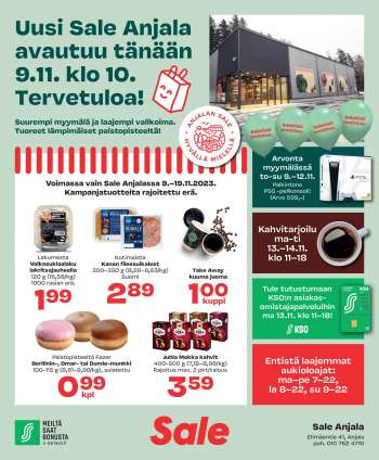 Sale tarjoukset  - 09.11.2023 - 19.11.2023.