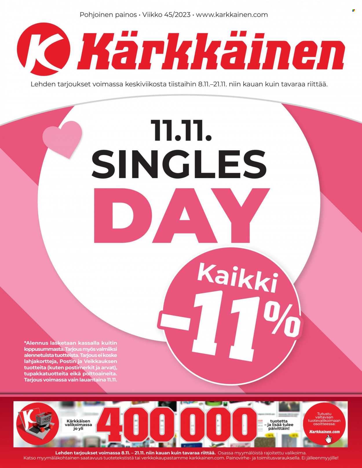 Kärkkäinen tarjoukset - 08.11.2023 - 21.11.2023. Sivu 1