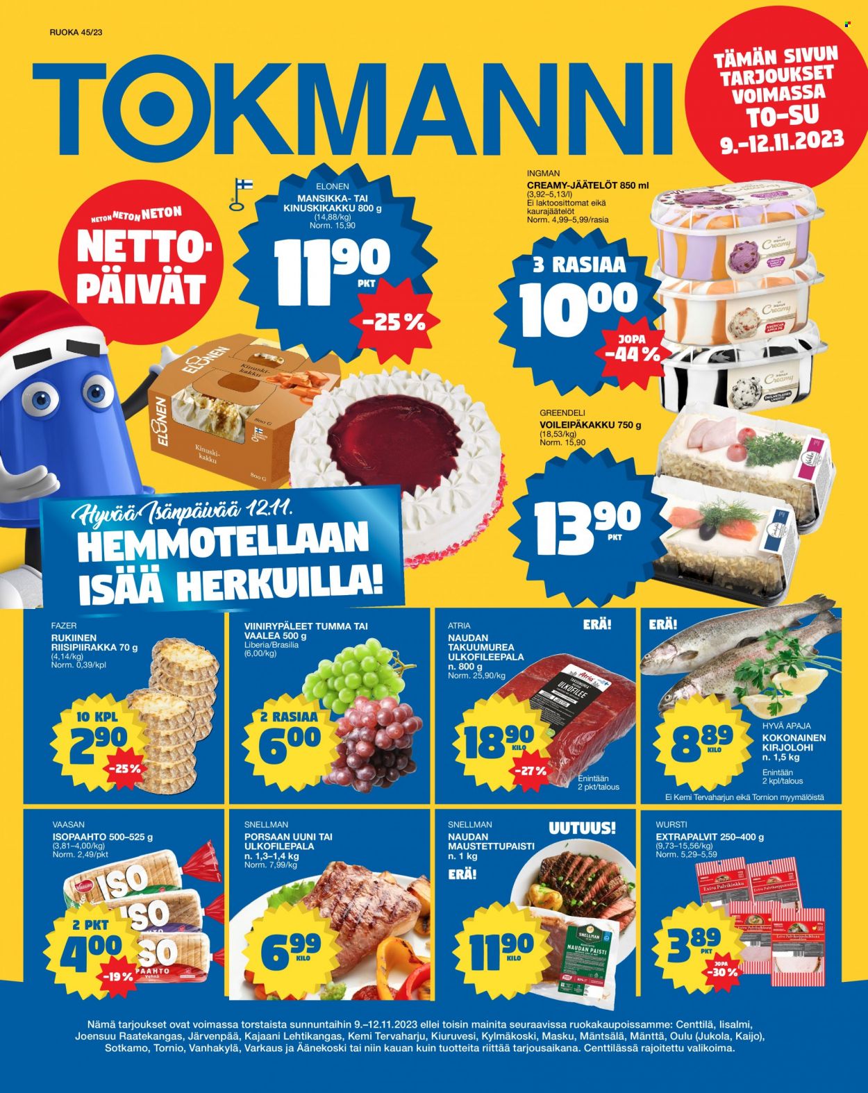 Tokmanni tarjoukset - 09.11.2023 - 12.11.2023. Sivu 1