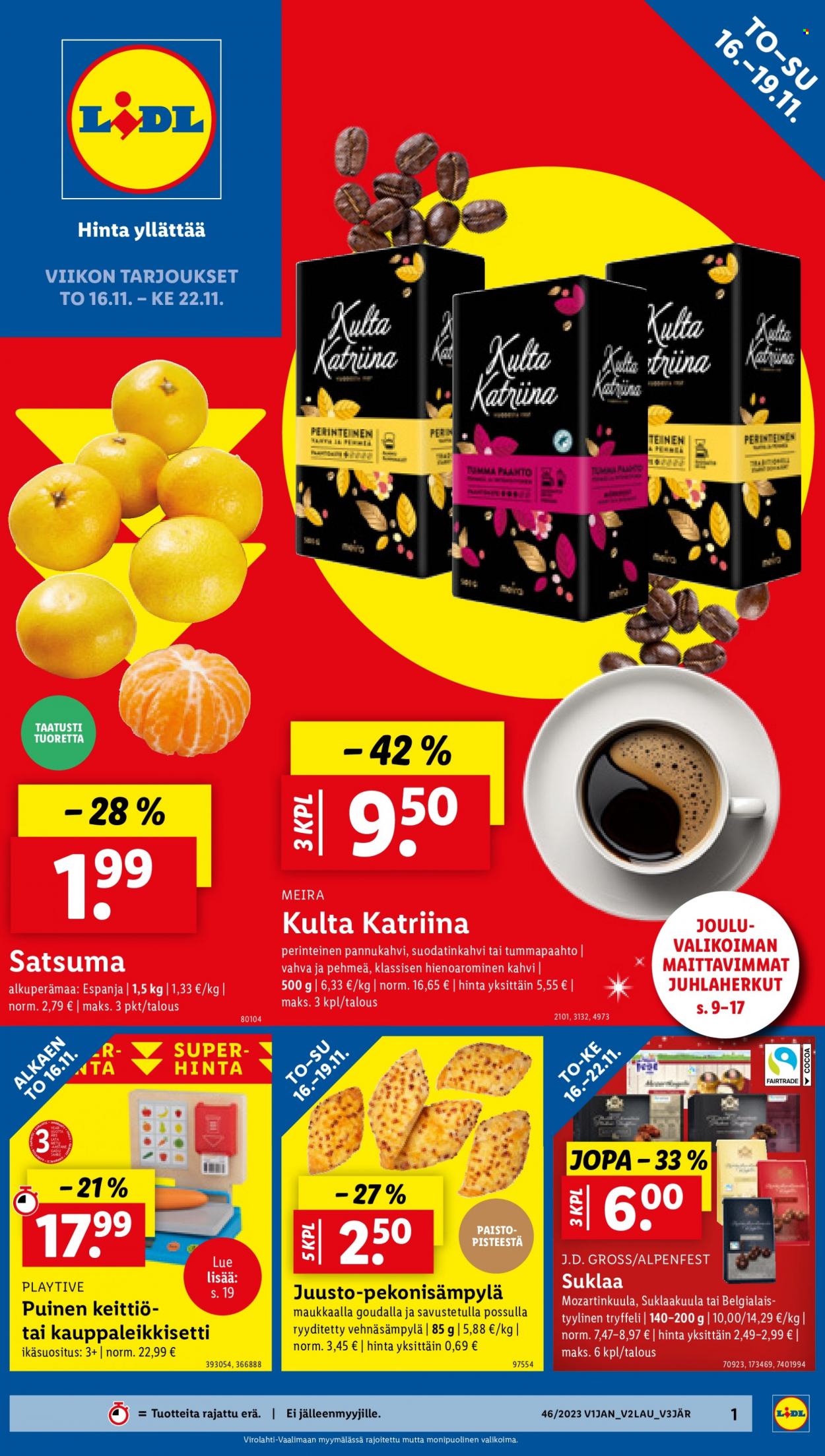 Lidl tarjoukset - 16.11.2023 - 22.11.2023. Sivu 1