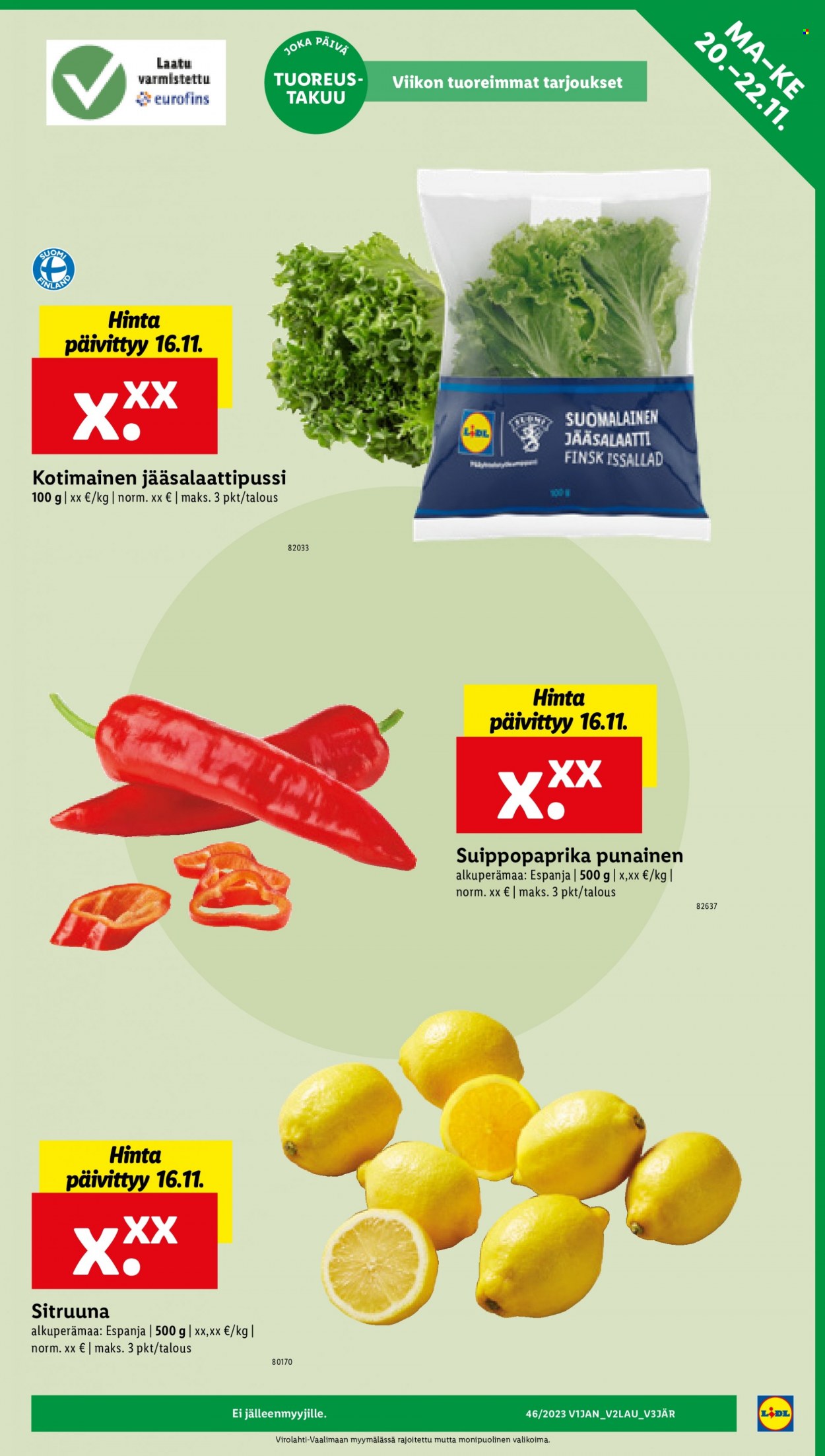 Lidl tarjoukset - 16.11.2023 - 22.11.2023. Sivu 29