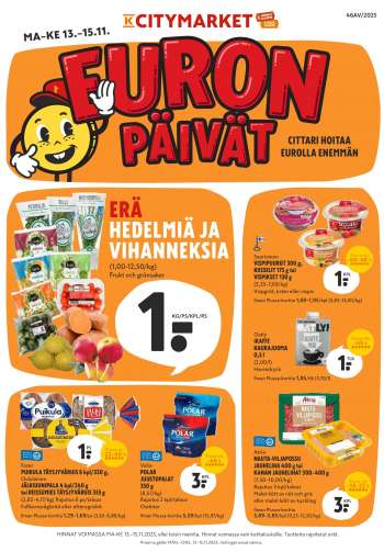 K-citymarket tarjoukset  - 13.11.2023 - 19.11.2023.