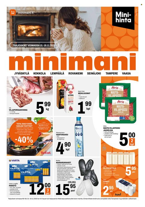 Minimani tarjoukset - 15.11.2023 - 19.11.2023. Sivu 1