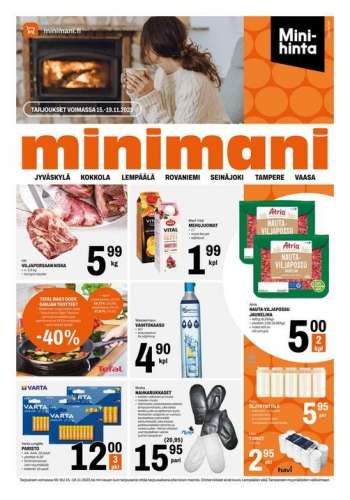 Minimani tarjoukset  - 15.11.2023 - 19.11.2023.