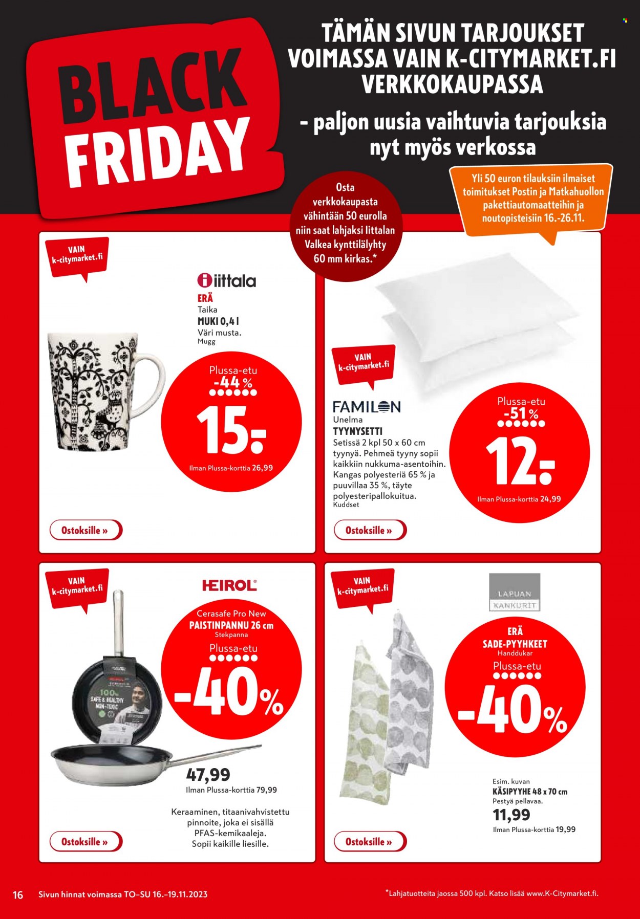 K-citymarket tarjoukset - 16.11.2023 - 26.11.2023. Sivu 16