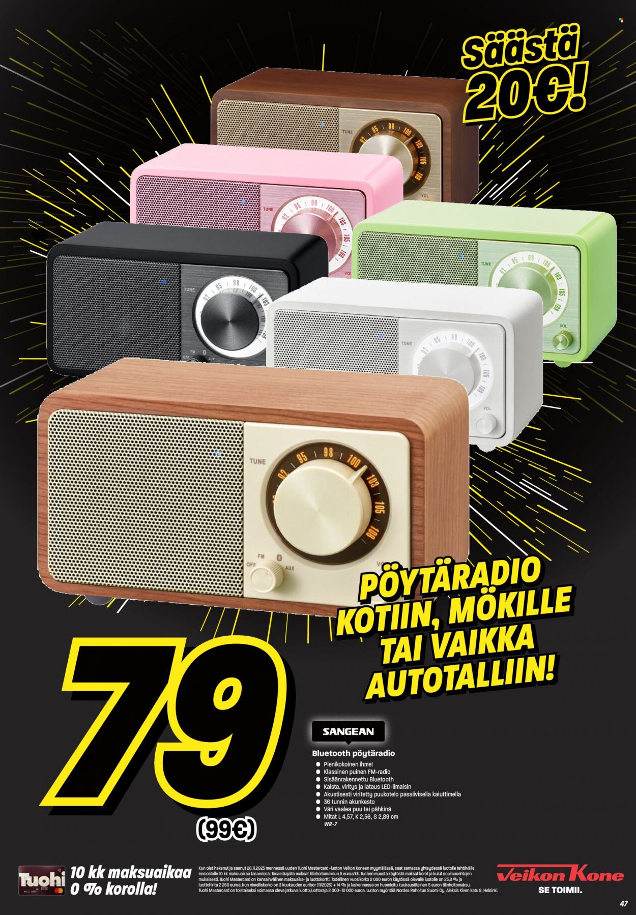 Veikon Kone tarjoukset - 19.11.2023 - 26.11.2023. Sivu 47