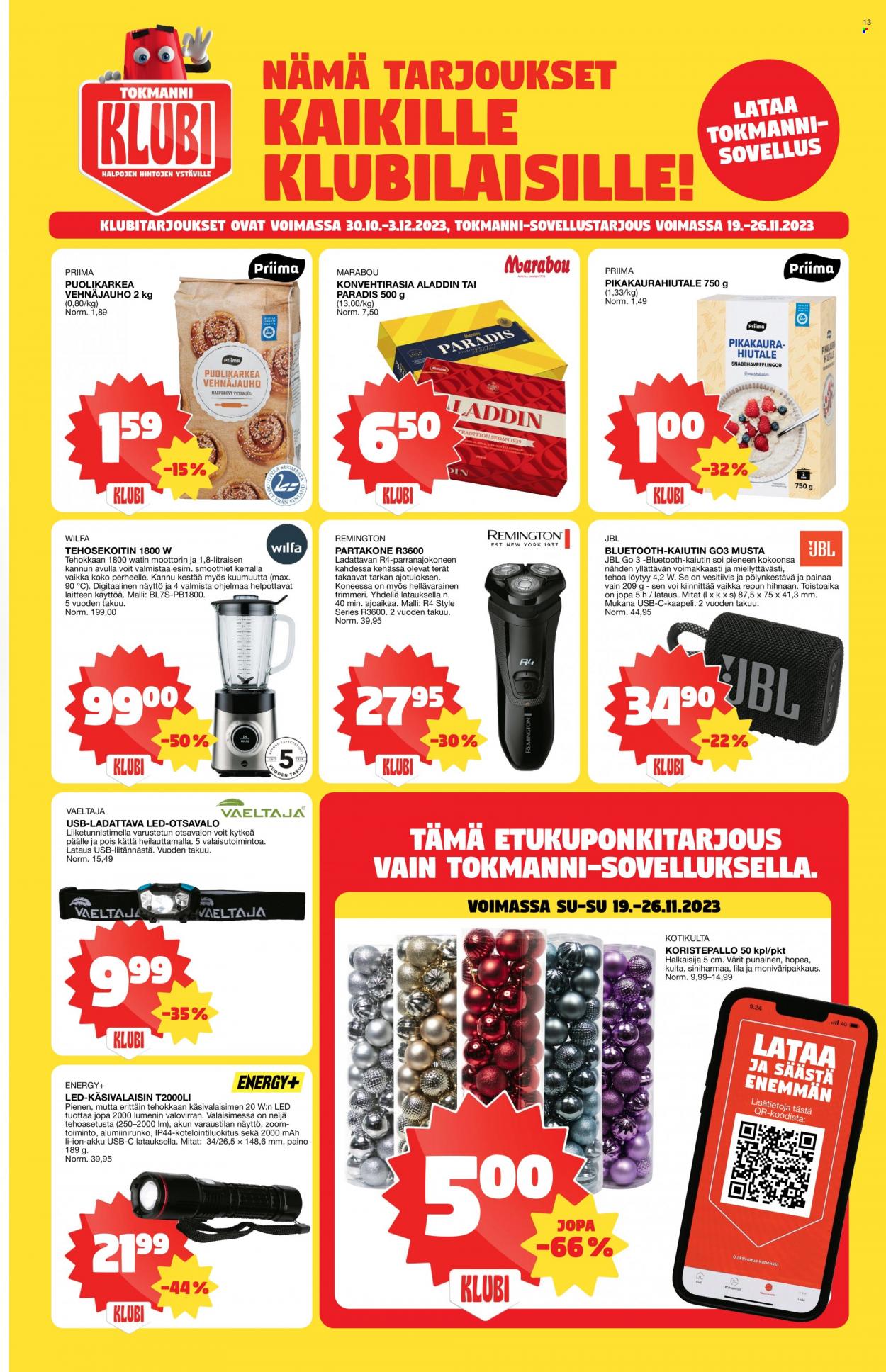 Tokmanni tarjoukset - 20.11.2023 - 26.11.2023. Sivu 13