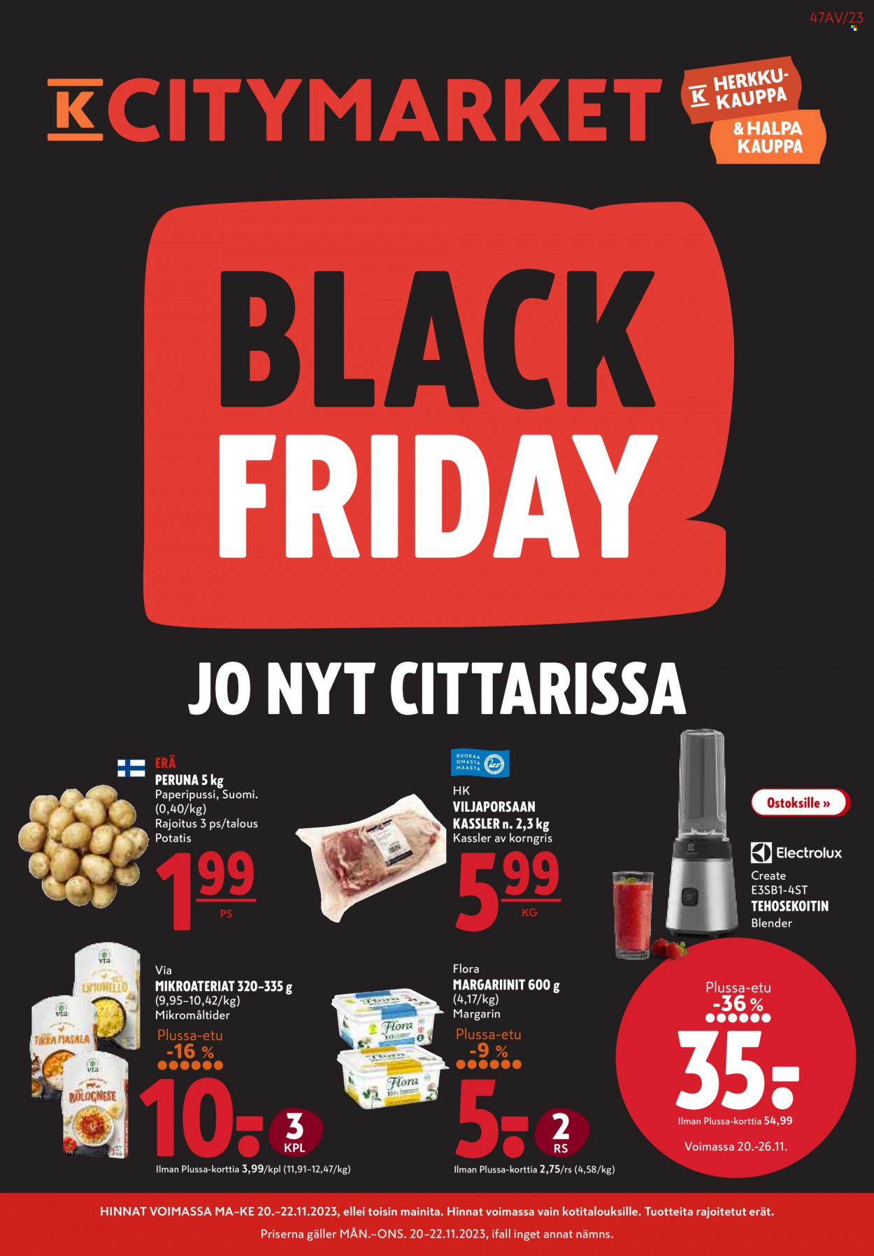 K-citymarket tarjoukset - 20.11.2023 - 26.11.2023. Sivu 1
