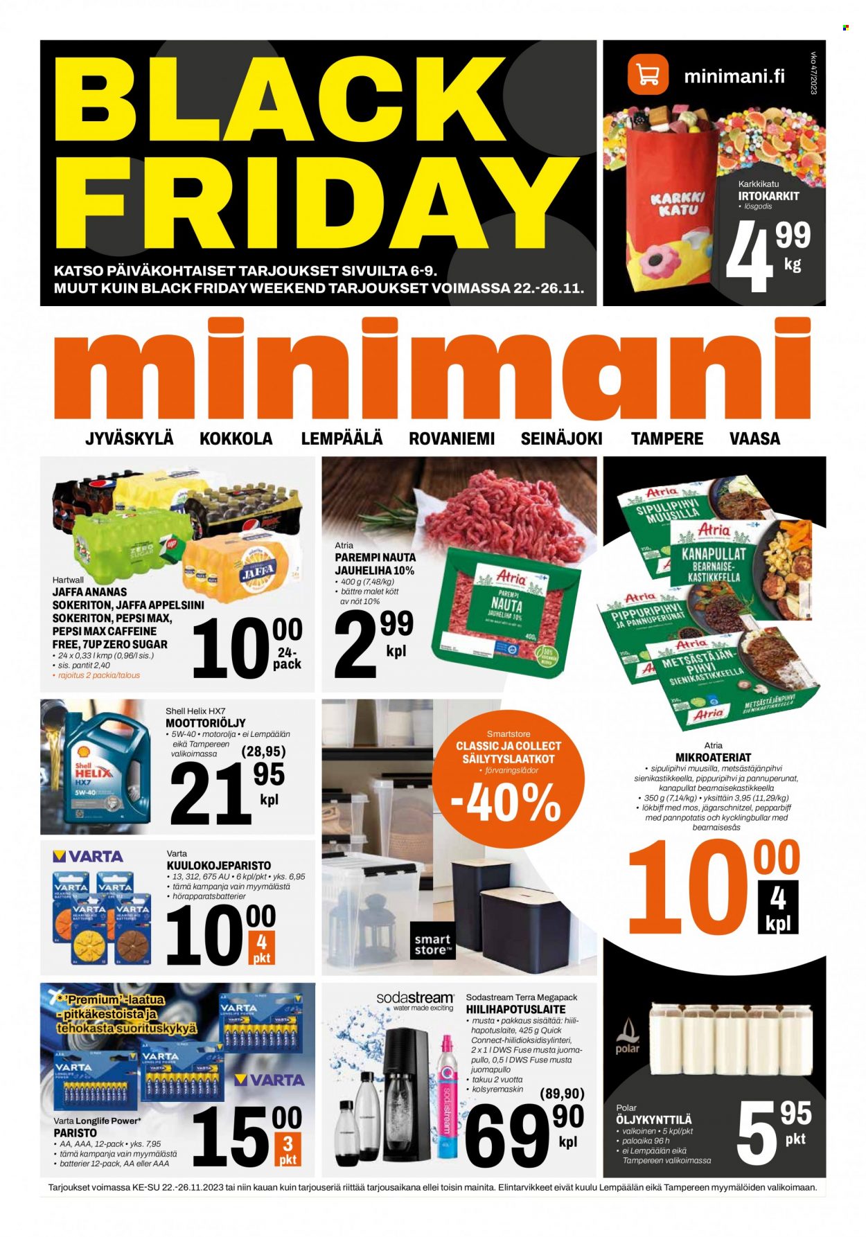 Minimani tarjoukset - 22.11.2023 - 26.11.2023. Sivu 1