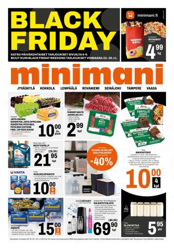 Minimani tarjoukset  - 22.11.2023 - 26.11.2023.