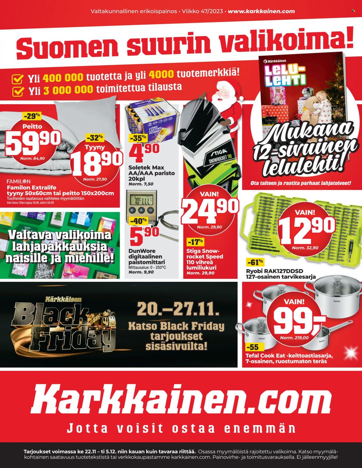 Kärkkäinen tarjoukset - 22.11.2023 - 05.12.2023. Sivu 1