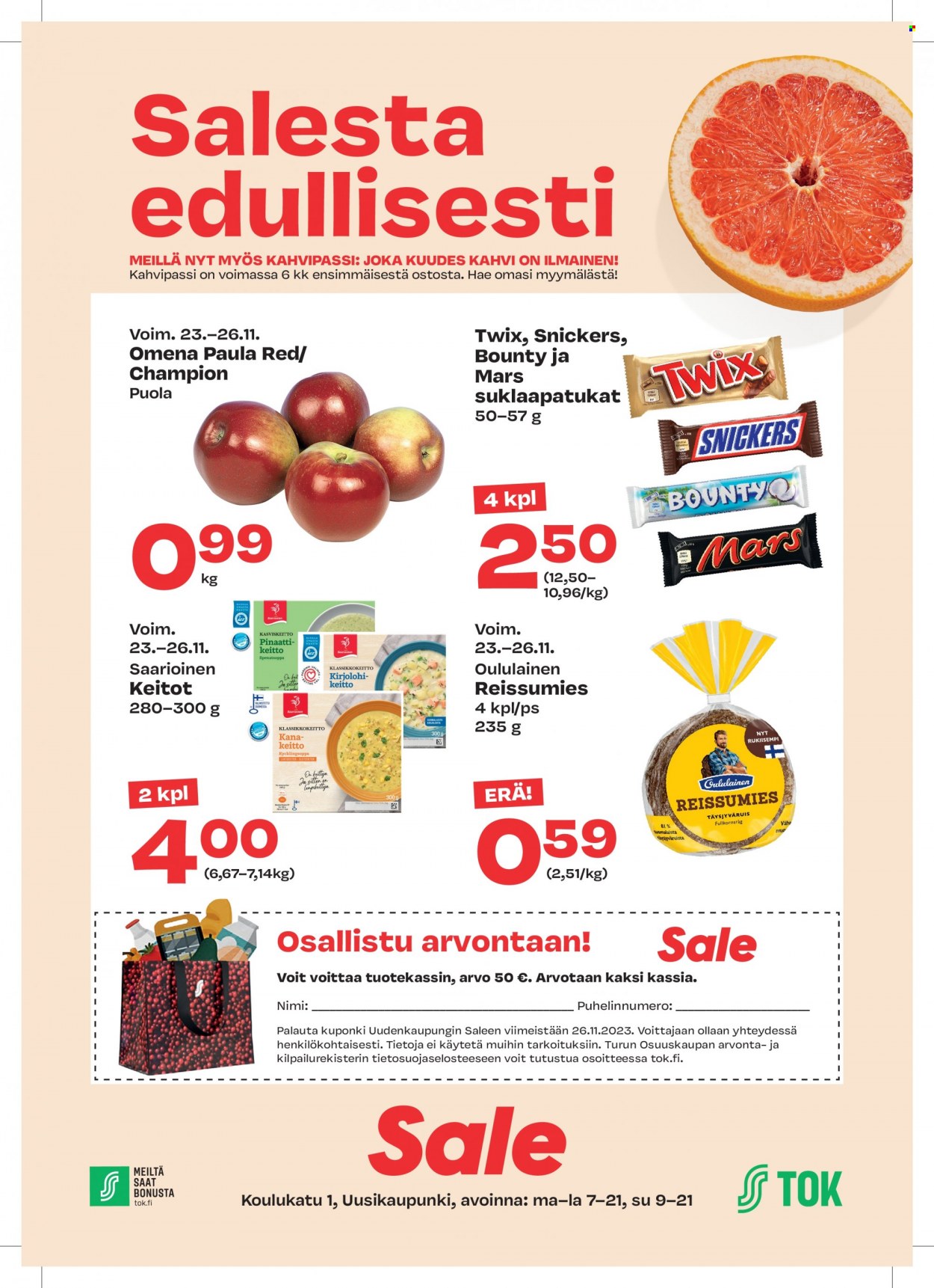 Sale tarjoukset - 23.11.2023 - 26.11.2023. Sivu 1