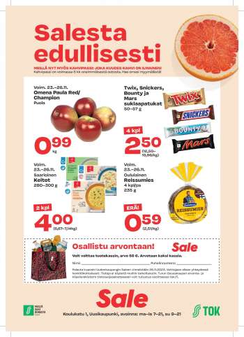 Sale tarjoukset  - 23.11.2023 - 26.11.2023.