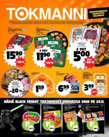 Tokmanni tarjoukset  - 23.11.2023 - 26.11.2023.