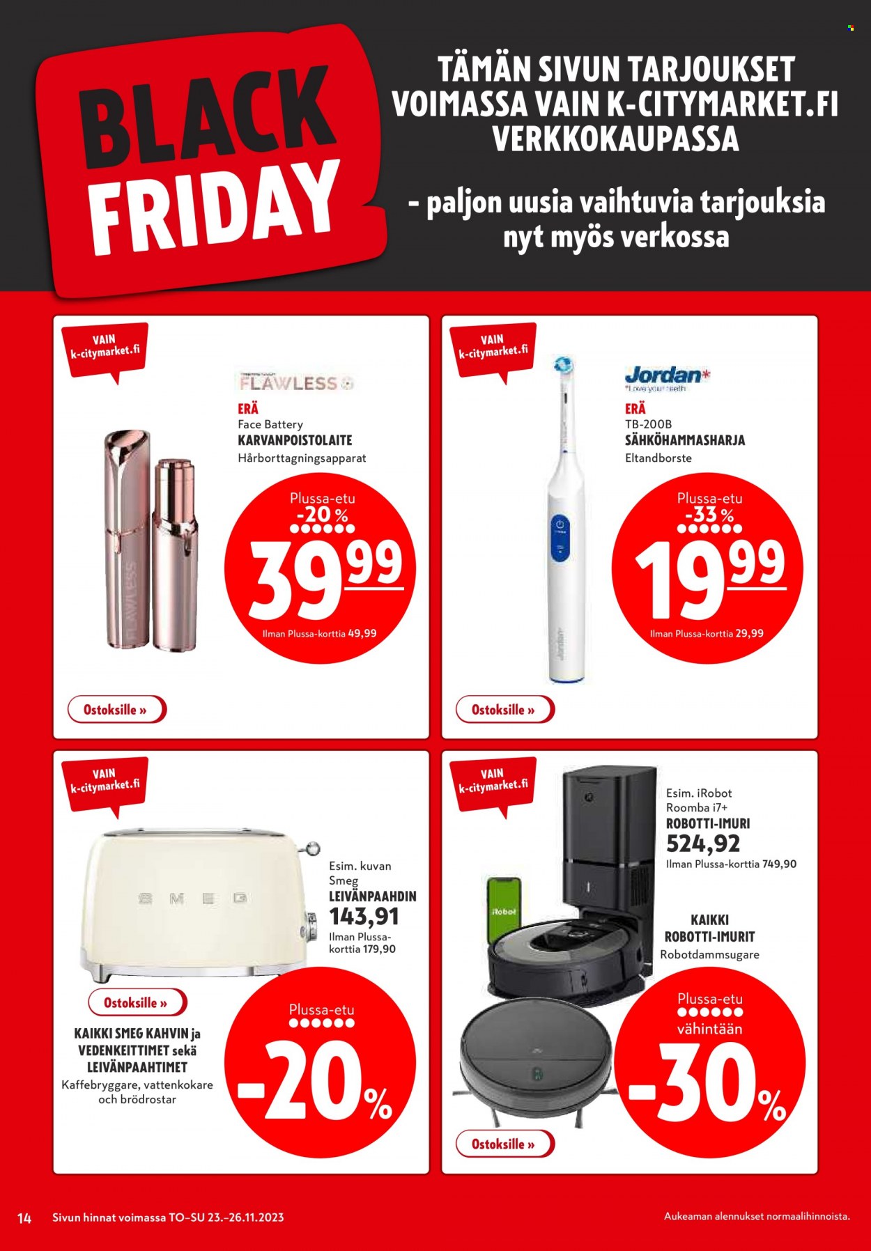 K-citymarket tarjoukset - 23.11.2023 - 26.11.2023. Sivu 14