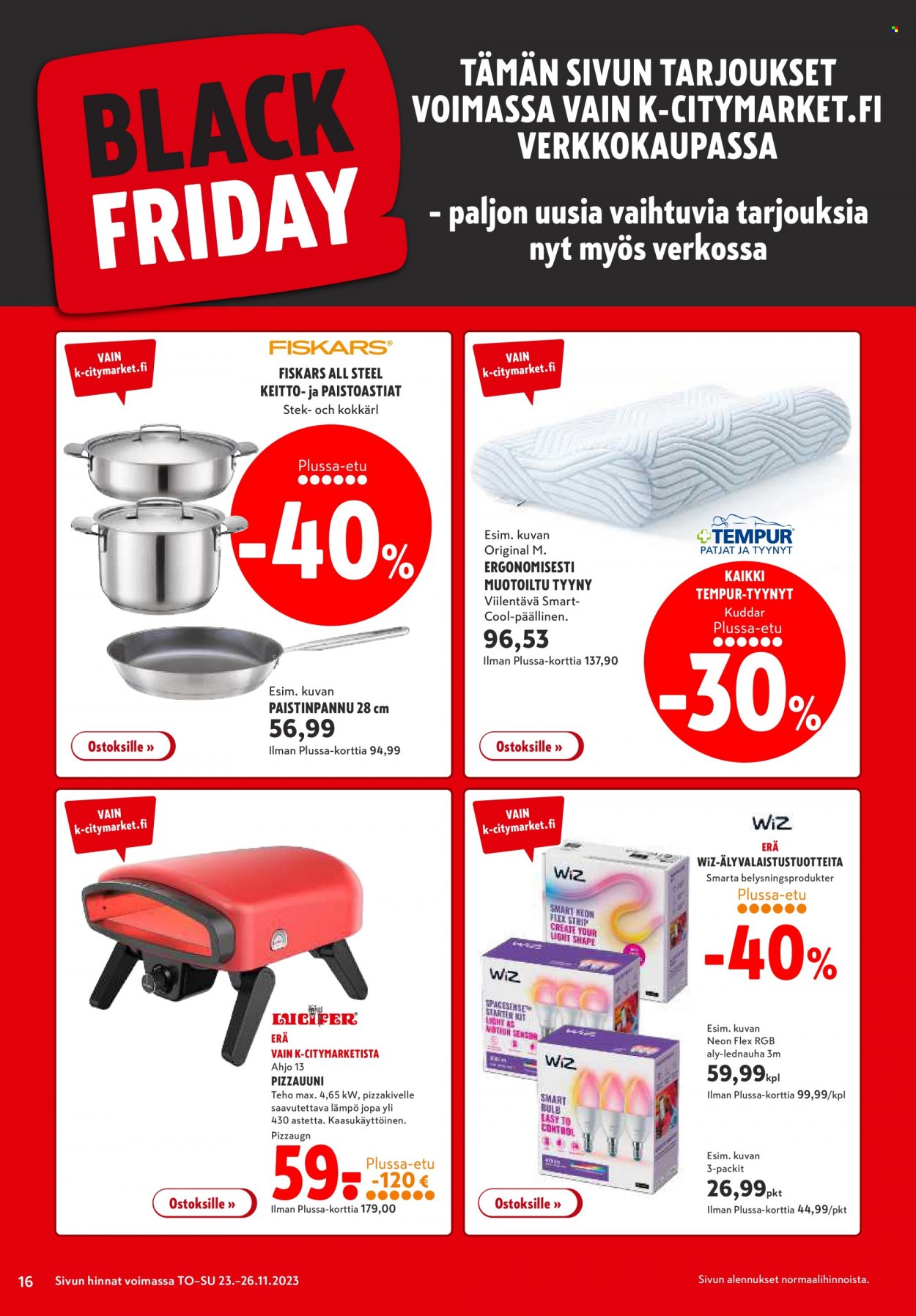 K-citymarket tarjoukset - 23.11.2023 - 26.11.2023. Sivu 16