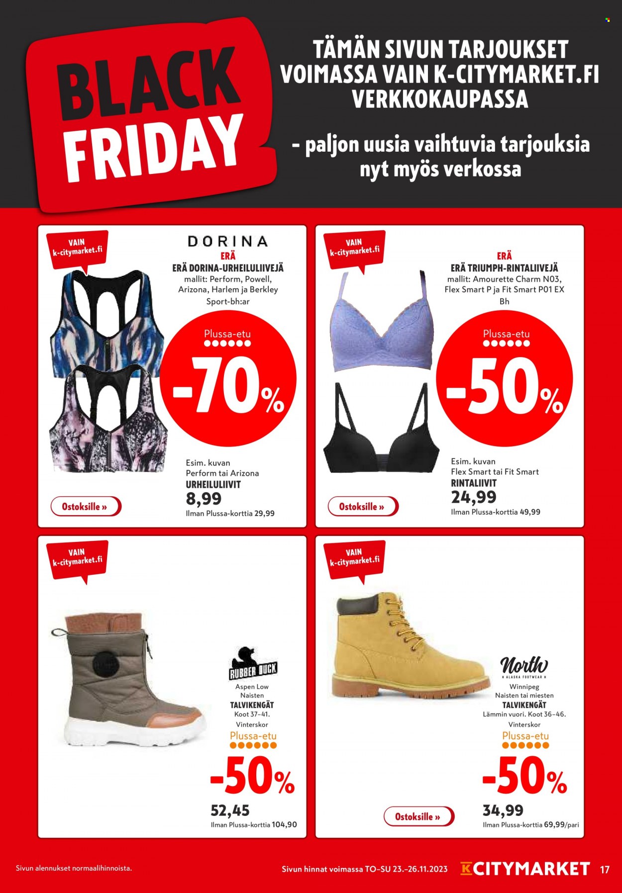K-citymarket tarjoukset - 23.11.2023 - 26.11.2023. Sivu 17