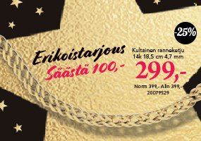 Kultajousi tarjoukset. Sivu 7