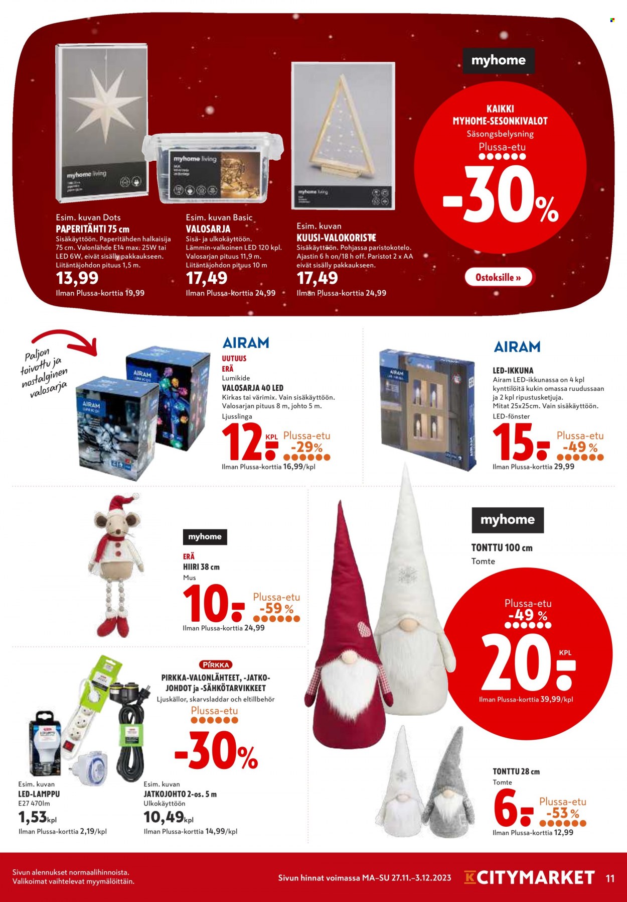 K-citymarket tarjoukset - 27.11.2023 - 03.12.2023. Sivu 11