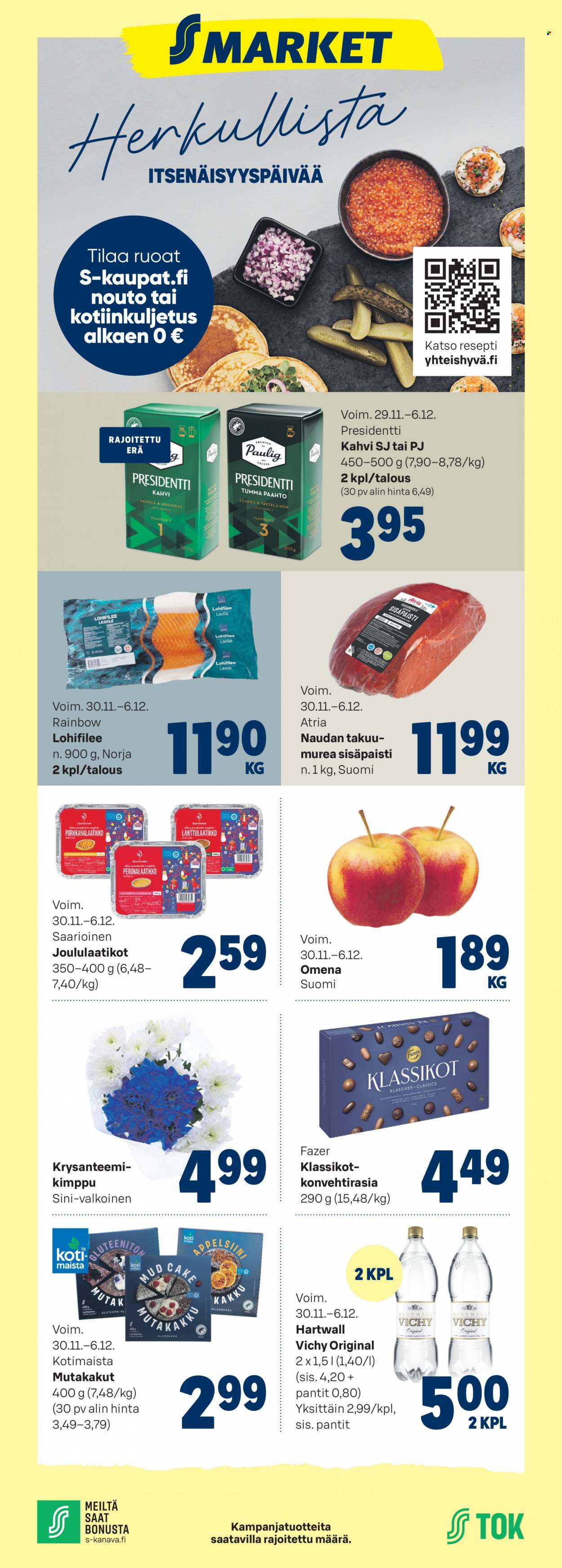 S-market tarjoukset - 29.11.2023 - 06.12.2023. Sivu 1