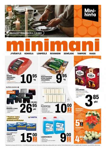 Minimani tarjoukset  - 29.11.2023 - 03.12.2023.