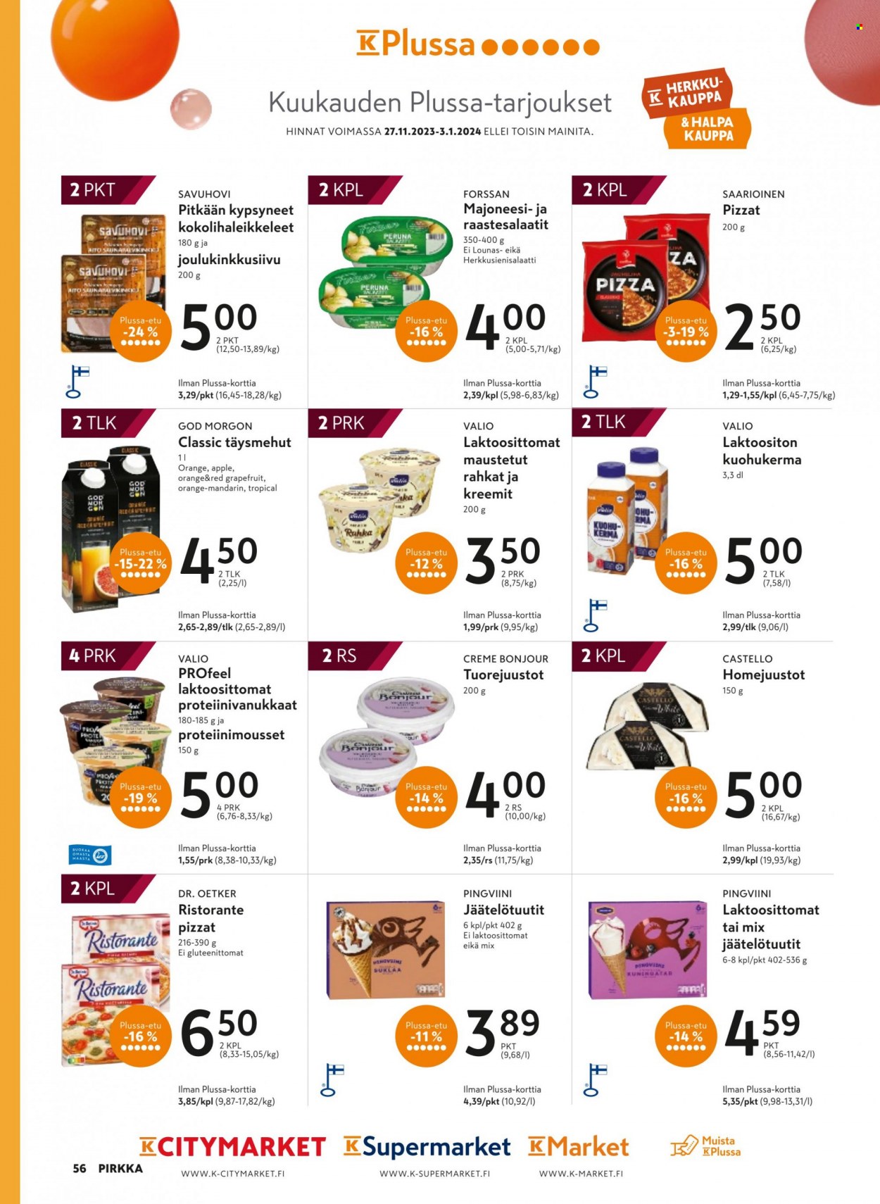 K-market tarjoukset - 29.11.2023 - 23.01.2024. Sivu 56