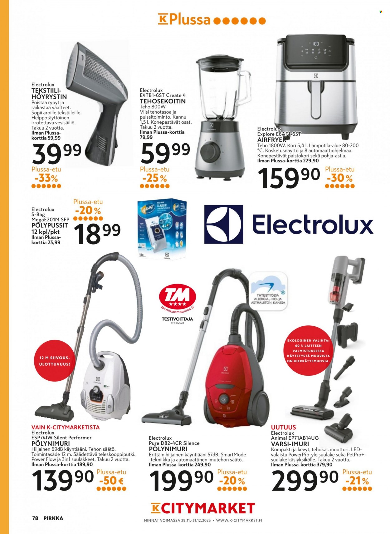 K-market tarjoukset - 29.11.2023 - 23.01.2024. Sivu 78