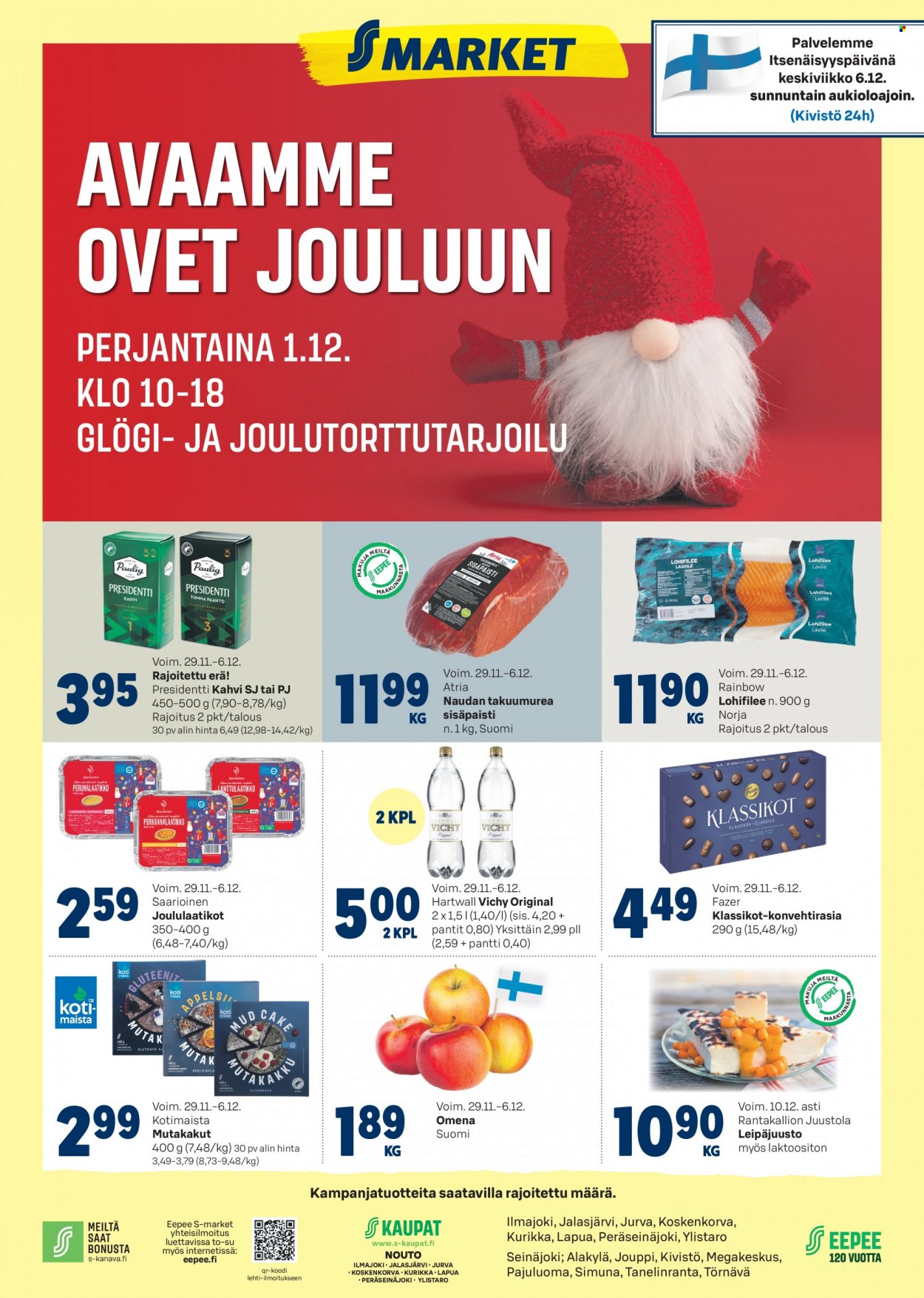 S-market tarjoukset - 29.11.2023 - 06.12.2023. Sivu 1