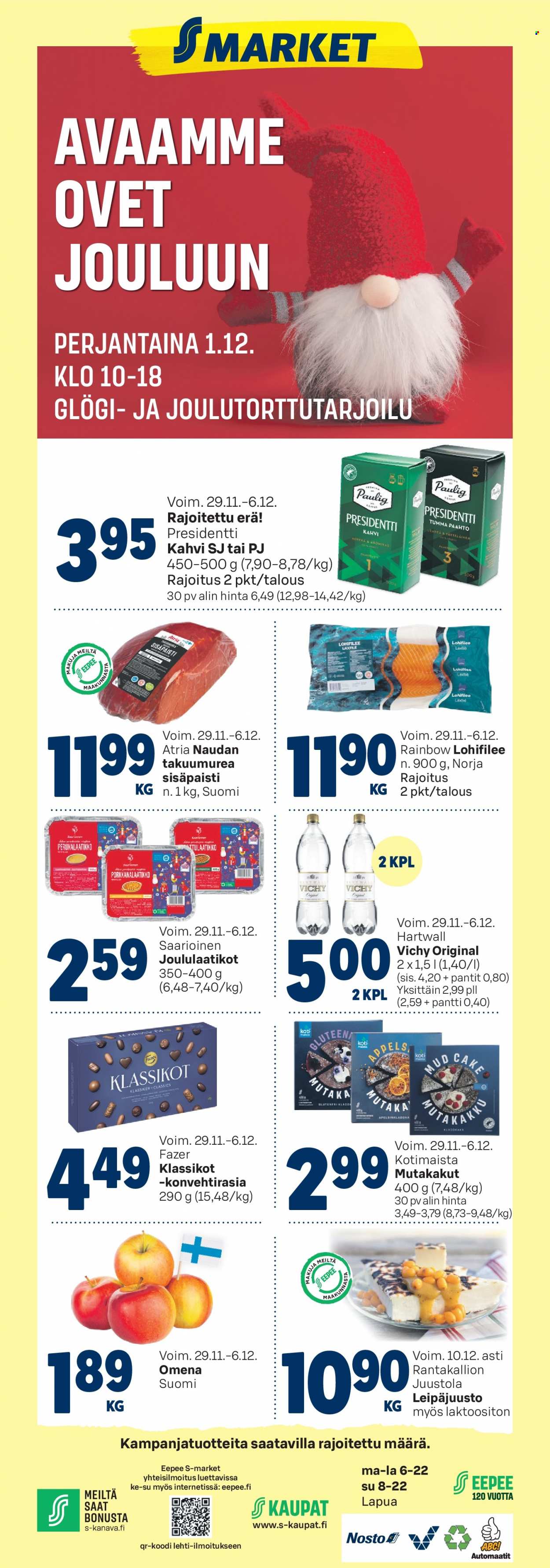 S-market tarjoukset - 29.11.2023 - 06.12.2023. Sivu 1