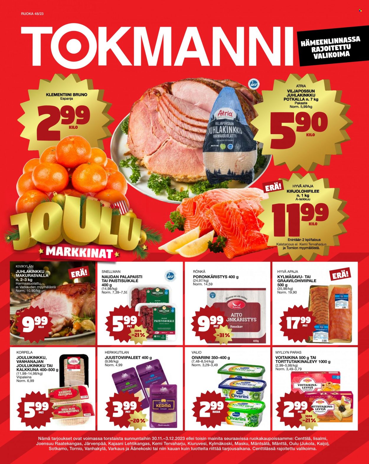 Tokmanni tarjoukset - 30.11.2023 - 03.12.2023. Sivu 1