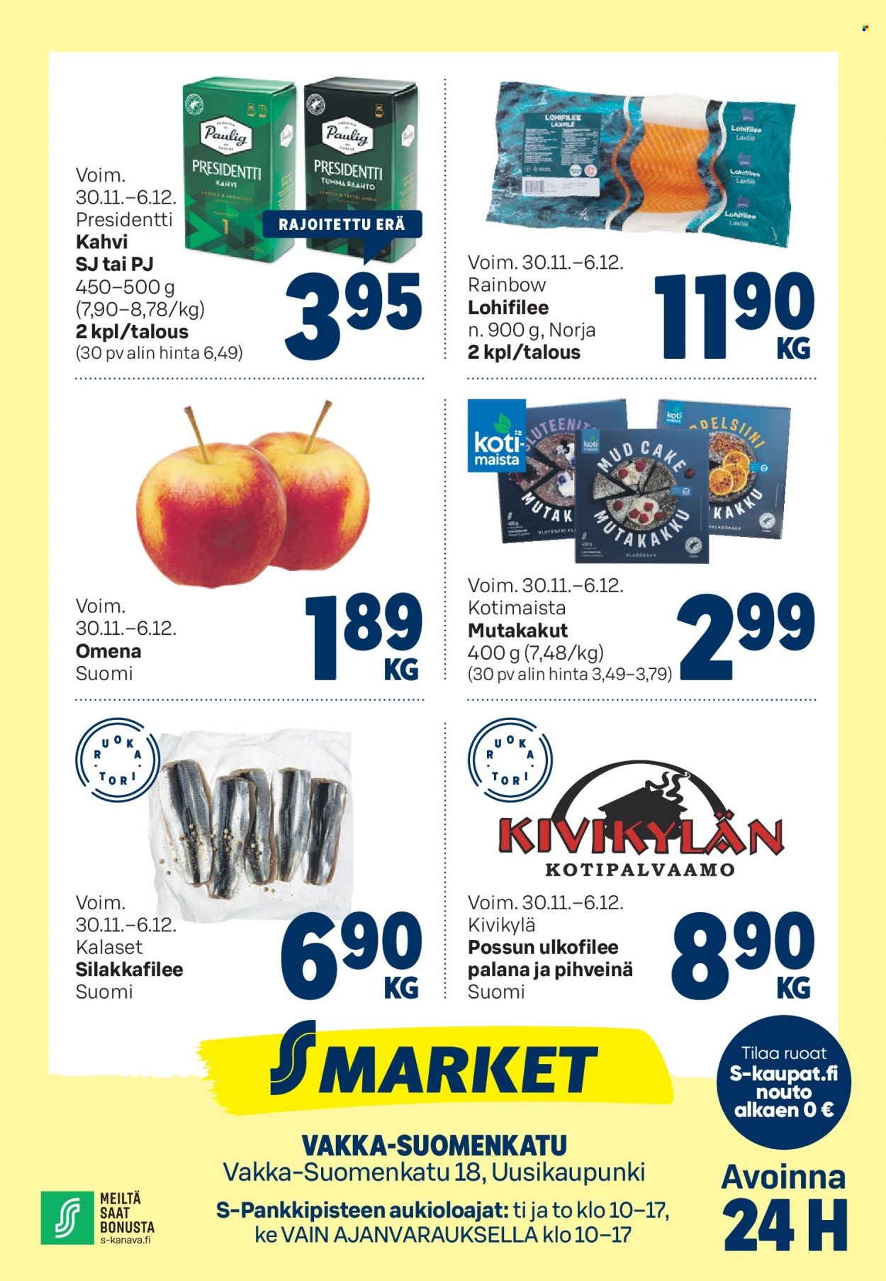 S-market tarjoukset - 30.11.2023 - 06.12.2023. Sivu 1