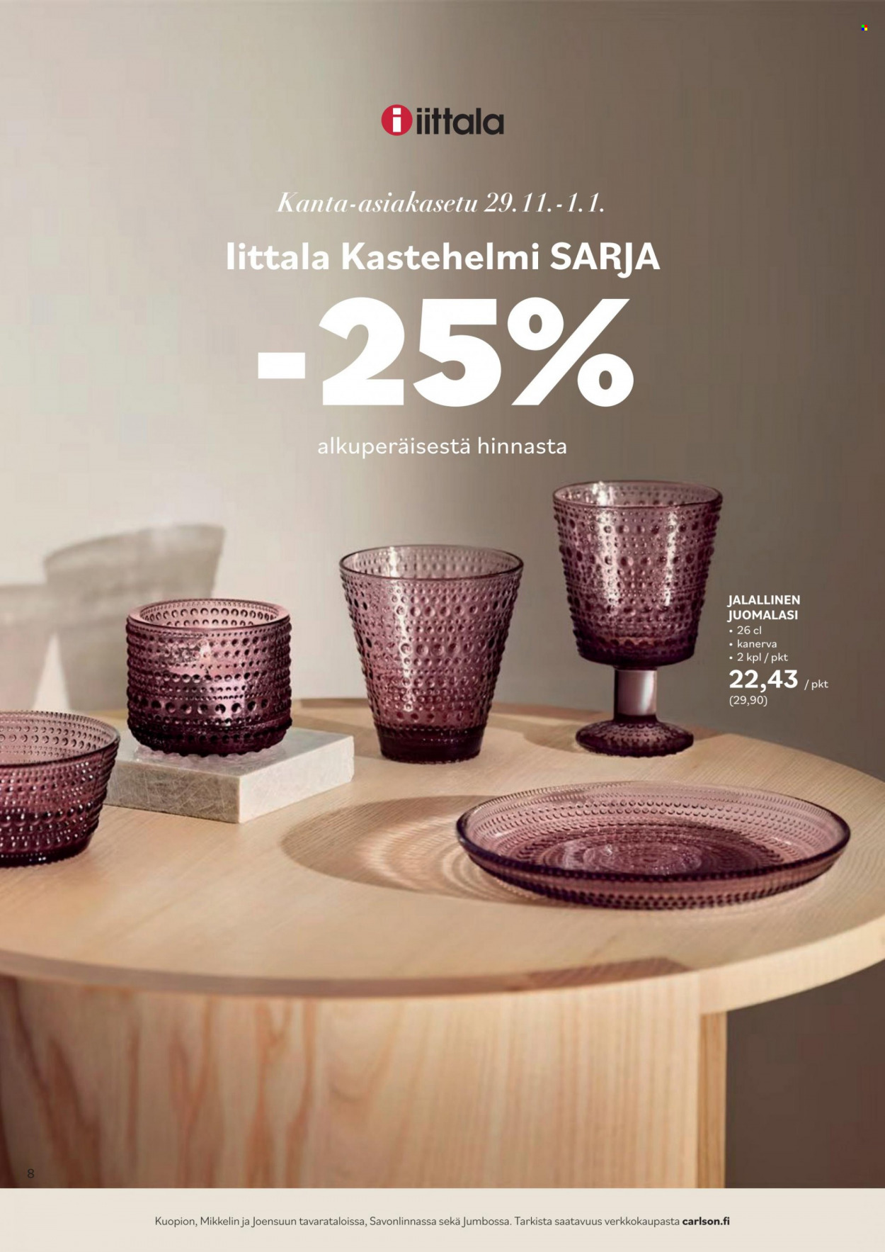 Carlson tarjoukset - 29.11.2023 - 01.01.2024. Sivu 8