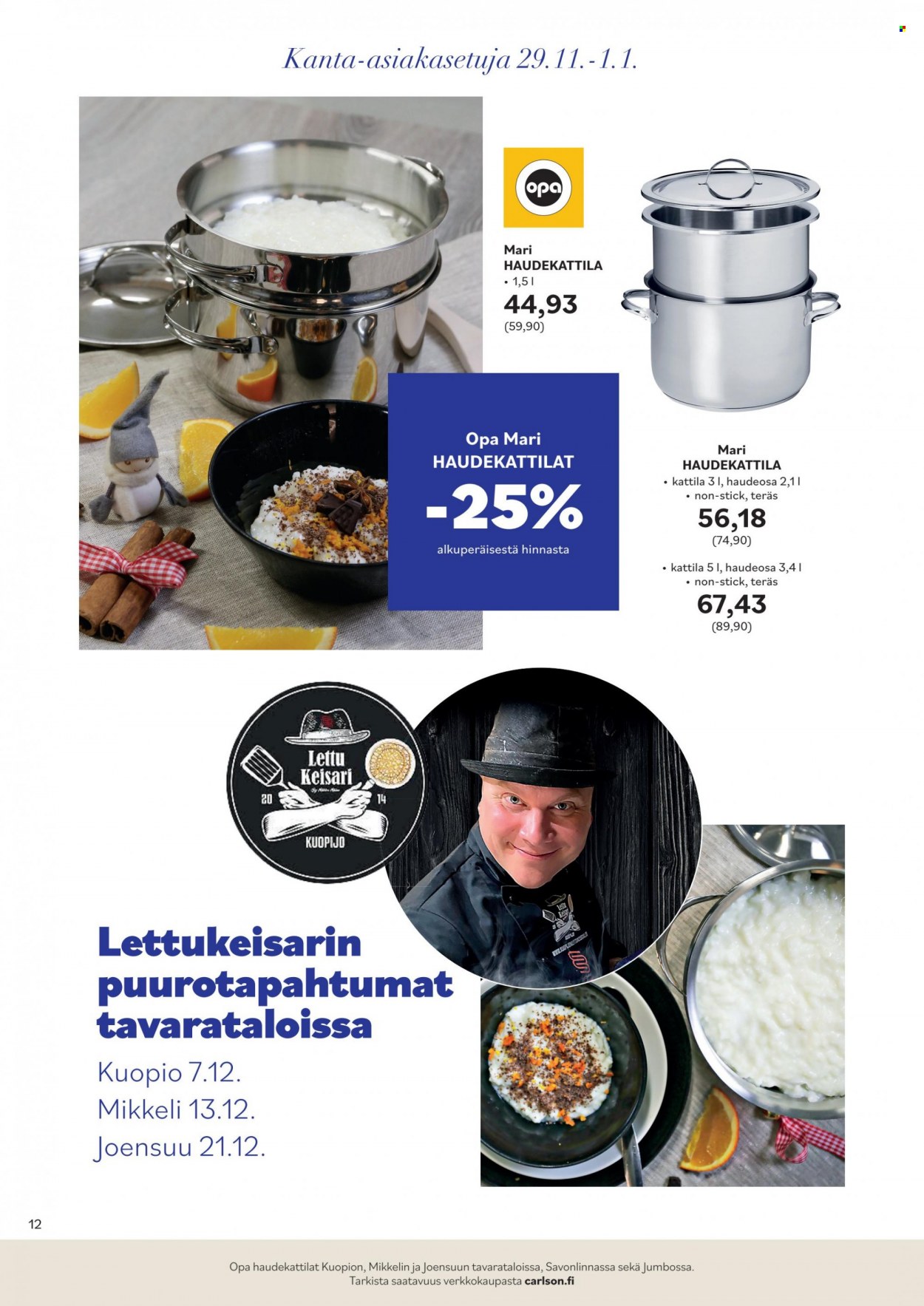 Carlson tarjoukset - 29.11.2023 - 01.01.2024. Sivu 12