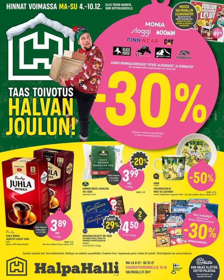 HalpaHalli tarjoukset - 04.12.2023 - 10.12.2023. Sivu 1