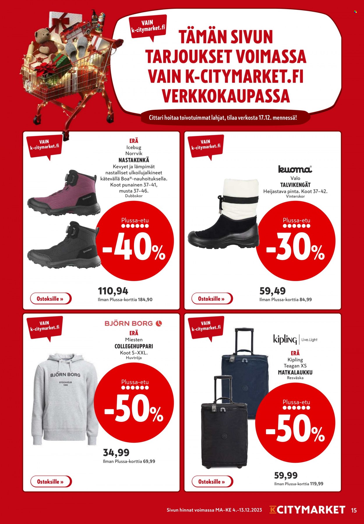 K-citymarket tarjoukset - 04.12.2023 - 13.12.2023. Sivu 15