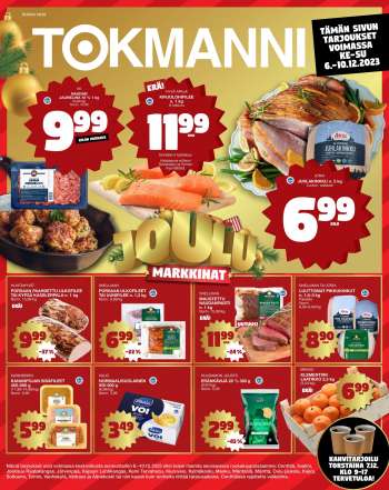 Tokmanni tarjoukset  - 06.12.2023 - 10.12.2023.