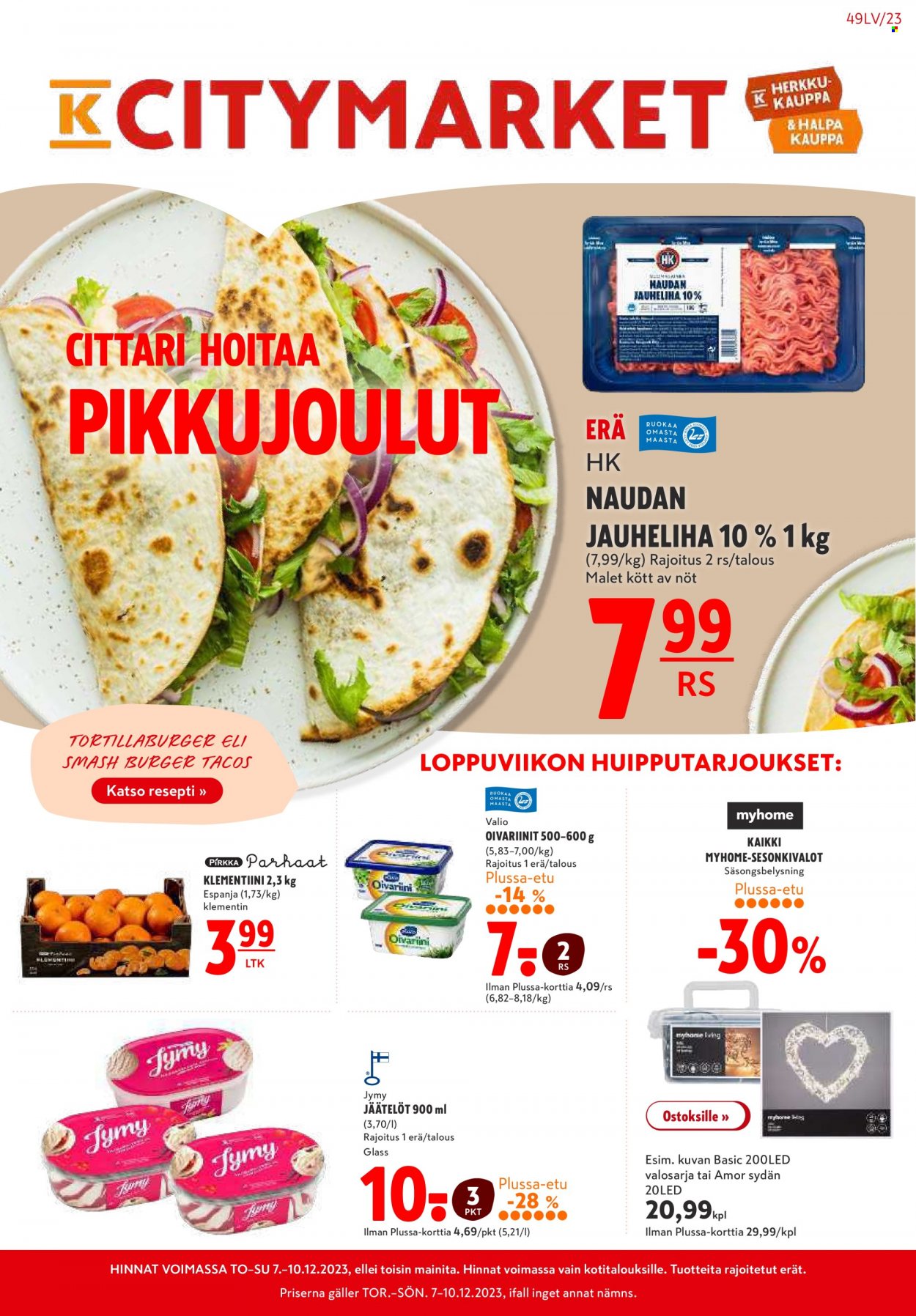 K-citymarket tarjoukset - 07.12.2023 - 13.12.2023. Sivu 1