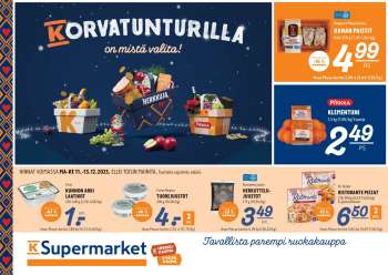 K-Supermarket tarjoukset  - 11.12.2023 - 13.12.2023.