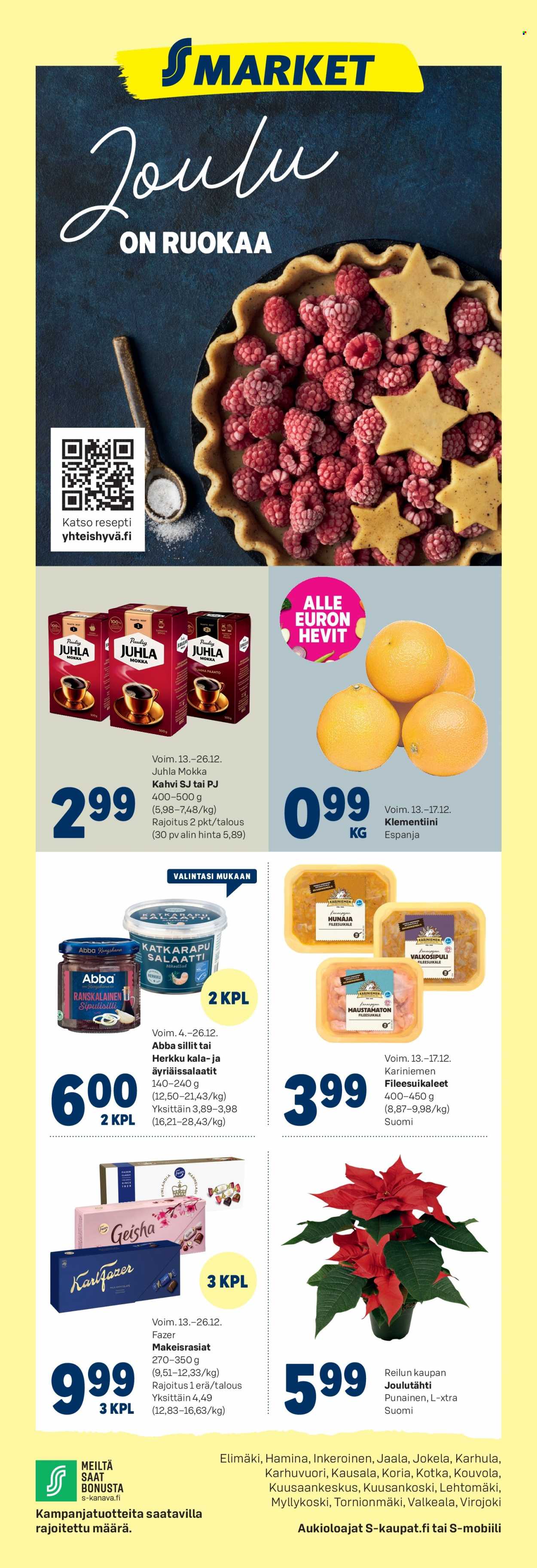 S-market tarjoukset - 13.12.2023 - 17.12.2023. Sivu 1