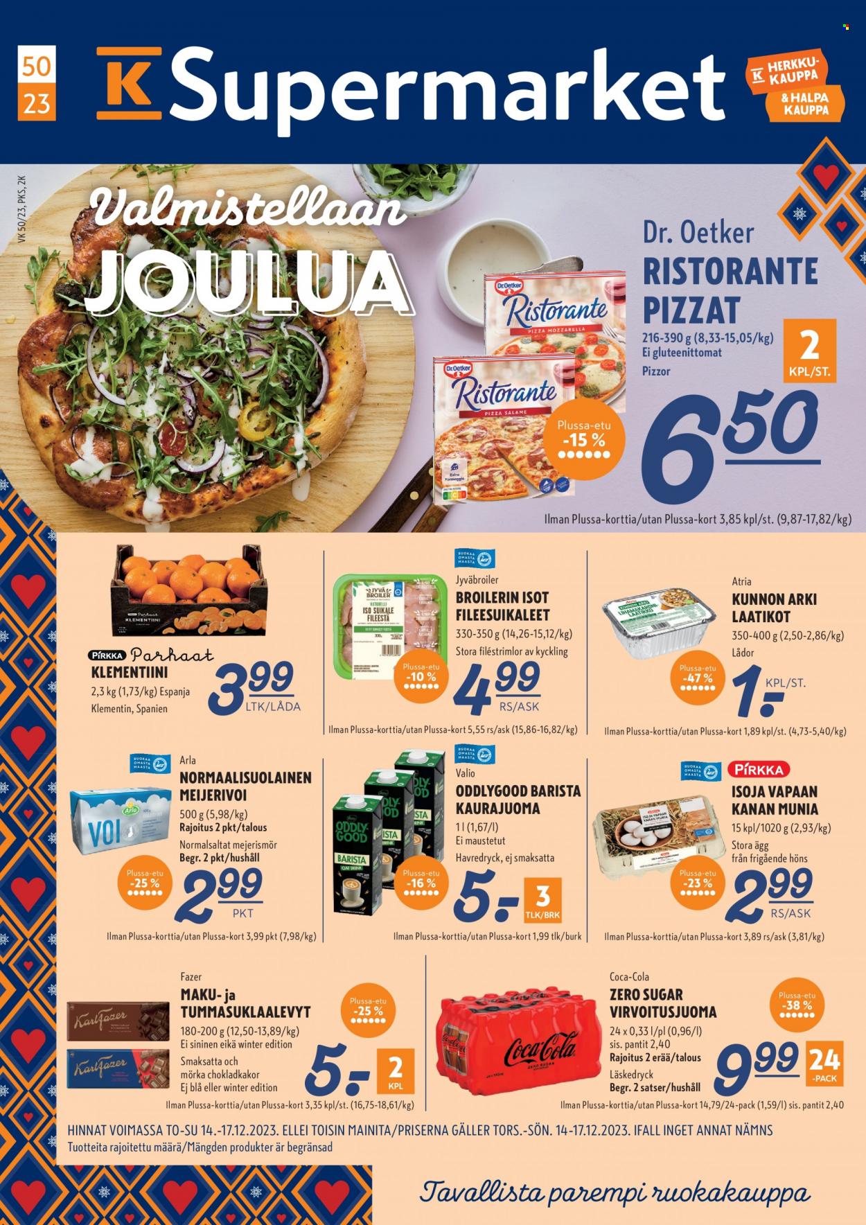 K-Supermarket tarjoukset - 14.12.2023 - 17.12.2023. Sivu 1