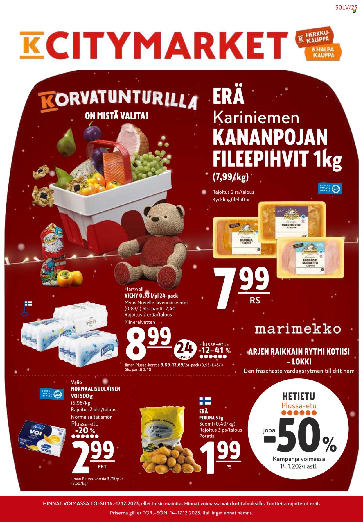 K-citymarket tarjoukset - 14.12.2023 - 20.12.2023. Sivu 1
