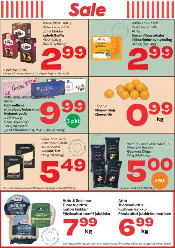 Sale tarjoukset  - 13.12.2023 - 17.12.2023.