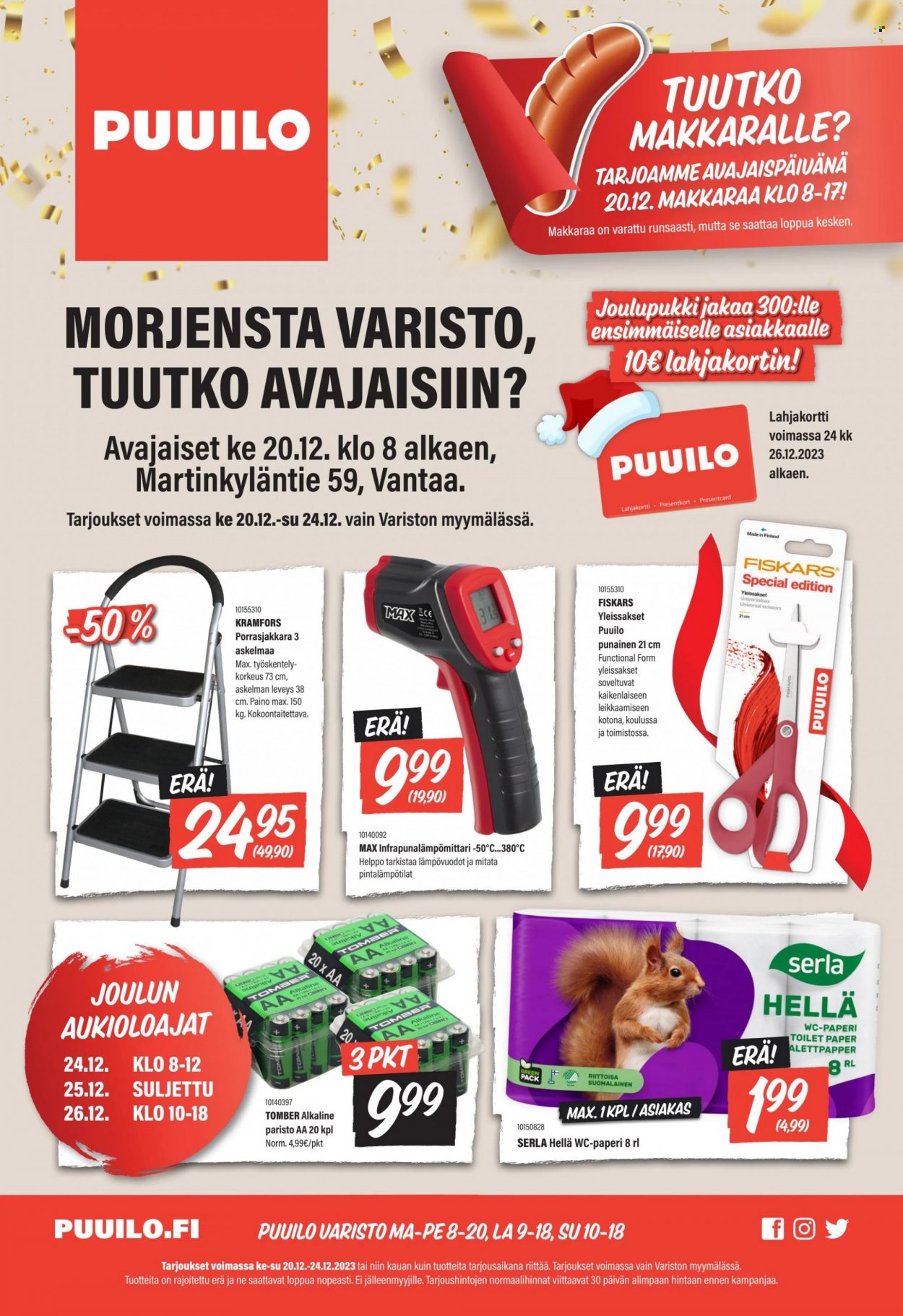 Puuilo tarjoukset - 20.12.2023 - 24.12.2023. Sivu 1