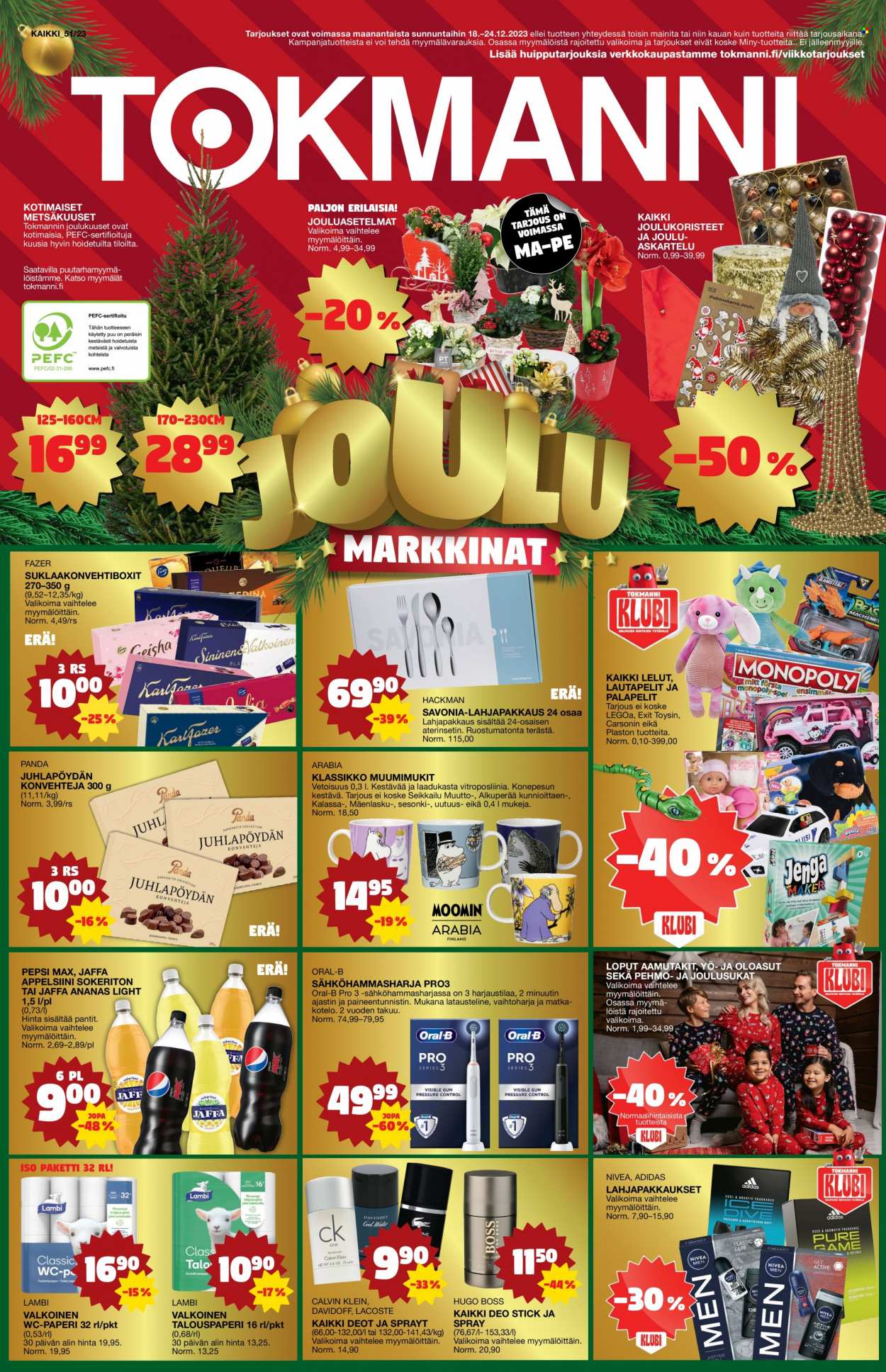 Tokmanni tarjoukset - 18.12.2023 - 24.12.2023. Sivu 1