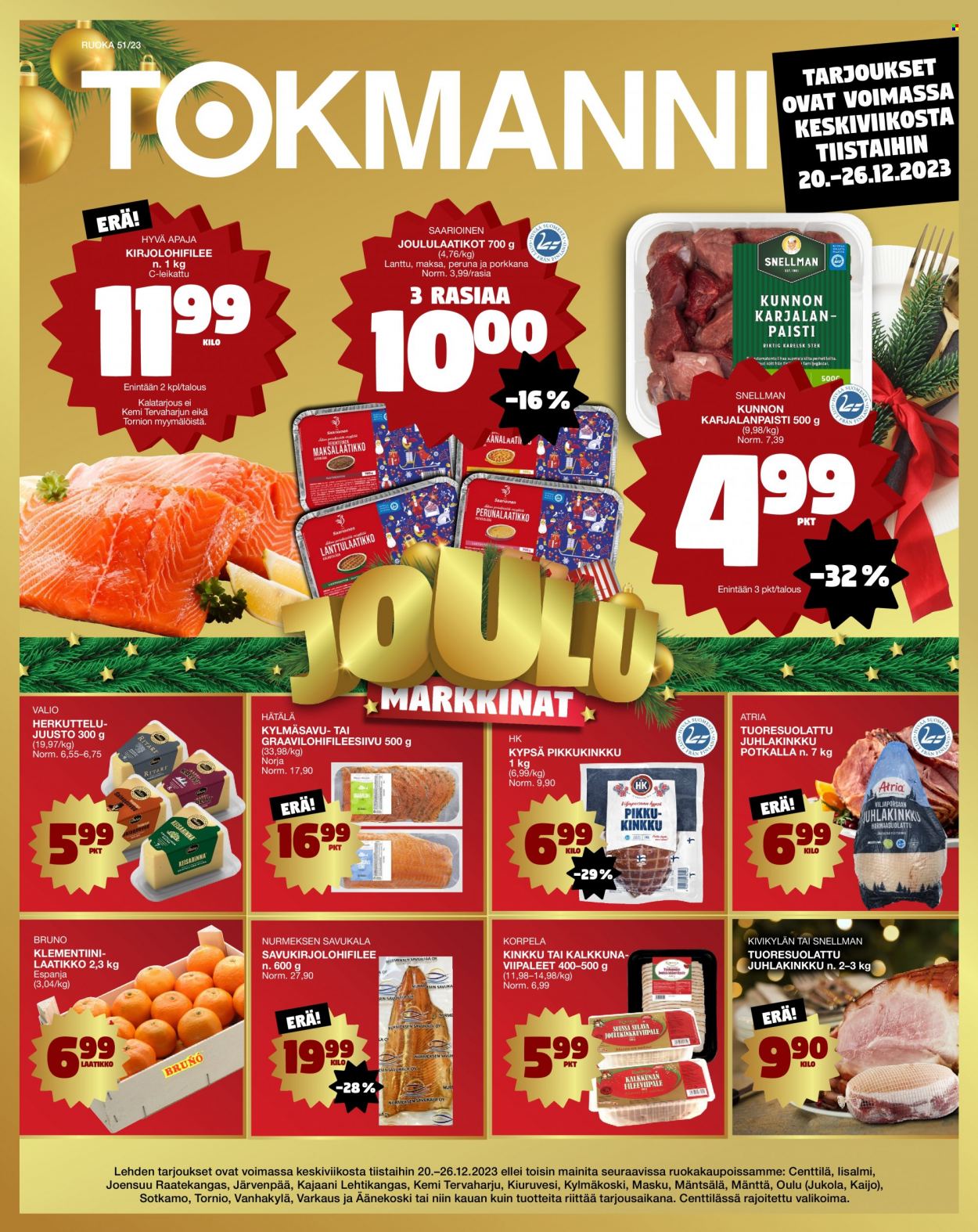 Tokmanni tarjoukset - 20.12.2023 - 26.12.2023. Sivu 1